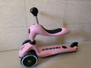 酷骑儿童滑板车V2二合一多功能童车重力转向静音1-5岁生日礼物经典粉 实拍图