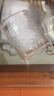 高颜值锤纹杯初雪玻璃杯日式家用水杯威士忌酒杯方形杯子简约 初雪 200ml 4只 鱼鳞透明 实拍图
