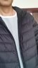 啄木鸟轻薄羽绒服男秋冬季款外套男连帽情侣加绒保暖袄子冬装上衣服男装 1800-2黑色【连帽款】 XL （120-140斤） 实拍图