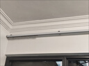 梦格丽新款铝合金加厚静音轨道顶侧装单双轨直轨轴承滑轮滑轨窗帘杆全套 特厚大方轨轴承轮-白色-单轨顶装 3米 实拍图
