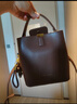 viney牛皮包包女包品牌水桶包轻奢单肩斜挎包生日礼物高级感送女友老婆 实拍图