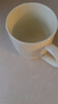 彩致（CAIZHI）马克杯家用陶瓷水杯学生泡茶杯办公室咖啡杯 奶油黄CZ6787 实拍图