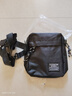 男士单肩包多层小背包轻便通勤休闲户外男斜挎包 黑色 实拍图