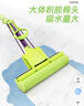 妙洁胶棉拖把27cm杆长120共2头滚轮式懒人家用一拖净免手洗海绵吸水 实拍图