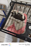 京喜自营-专用品牌猫笼子超大室内猫别墅多层猫舍送货上门 【爆款】方管款-黑色双层78*55*85 套餐一：三件套 实拍图