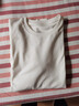 无印良品（MUJI）女式 双罗纹编织 圆领长袖T恤 上衣打底衫女装25年秋季 白色 M (160/84A) 实拍图