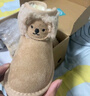 牧童小考拉宝宝雪地靴男孩冬季新款女童鞋加厚保暖幼儿可爱加绒大棉鞋 拿铁咖 28 鞋内长17.6cm/适合脚长16.8cm 实拍图