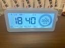 得力（deli）可视化智能闹钟计时器 学生专用起床神器背光床头钟时钟温度计 开学升学季必备礼物 LE107 蓝色 实拍图