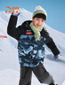 安踏儿童羽绒服男童装25年冬户外三防雪壳热返IV保暖防风加厚上衣外套 【热返IV雪壳】深夜蓝/满印-8 绒子含量85% 140 充绒量120g 实拍图