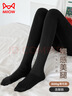 猫人25年新品【加绒加厚光腿神器】女士打底裤袜女保暖连裤袜黑色 实拍图