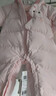 巴拉巴拉童装婴儿羽绒服连体衣宝宝2025新款冬装加厚保暖哈衣爬服萌趣造型 粉色小猫-白鸭绒 90 cm-充绒量93g 实拍图