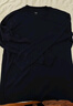 优衣库男装女装柔软圆领T恤/休闲长袖上衣25秋冬新款479783 09 黑色 M /170/92A 实拍图