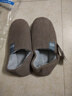 回力纯色全包棉鞋情侣室内外防滑保暖棉拖鞋HLX0233棕色44-45码 实拍图