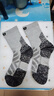 悠途（UTO）美利奴羊毛袜男女秋冬户外登山徒步运动袜中筒袜子排汗保暖 男款云峰灰 M (男：40码-42码) 实拍图