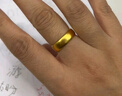 梦金园黄金戒指 古法足金泥鳅背素圈可调节指环男女同款戒 生日礼物 约6.60g-面宽约5mm-克重多退少补 晒单实拍图