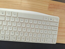 惠普（HP）无线键盘 办公键盘104键耐磨防泼溅水 人体工学水滴键帽手感舒适高效办公游戏键盘C10白色 实拍图