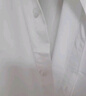 罗蒙（ROMON）纯色商务职业正装男士白衬衫工装外套长袖衬衣男CS108白色3XL 实拍图