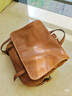 裘真【宋佳同款】植鞣羊皮信使双肩包大容量上班通勤休闲背包新款 大象灰-大号 预售7天 实拍图