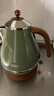 德龙（Delonghi）电热水壶 家用复古304不锈钢烧水电水壶 防干烧大功率1.7L煮水壶 KBO2001.VGR 橄榄绿 实拍图