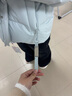 鸭鸭（YAYA）冬季新款羽绒服女加厚小个子短款宽松保暖连帽美拉德泡芙外套HT 冰川蓝色 M /160 实拍图