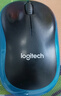 罗技（Logitech）M185鼠标 无线鼠标 办公鼠标 对称鼠标 黑色蓝边 带无线2.4G接收器 实拍图