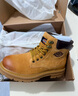 Dickies男士马丁靴高帮时尚男靴工装靴情侣靴男 土黄-加绒 45-男款 实拍图