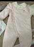 戴维贝拉（DAVE＆BELLA）新生儿夹棉连体衣女宝宝百天衣服冬装新款初生婴儿外出服幼童爬服 粉底印花【现货】 90cm （建议身高80-90cm） 实拍图