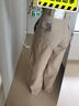 优衣库女装针织廓形长裤/弯刀镰刀裤子25秋冬新款483722 483722/32深米色 S 实拍图
