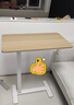 宜家（IKEA）BOLLSIDAN波席当移动床边桌升降桌简易电脑桌书桌 笔记本支架白色/橡木纹 实拍图
