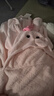 babycare婴儿浴巾暖绒洗澡巾光暖黑科技baby绒带帽斗篷-小粉象105*105cm 实拍图