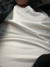 布先生明星同款长袖T恤男士小白T内搭 长袖标准T-圆领-白色 L(175) 实拍图