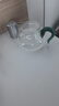 金镶玉 玻璃公道杯分茶器配件加厚耐热透明高硼硅 绿矮款公杯 实拍图