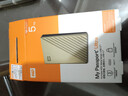 西部数据（WD）5TB 移动硬盘 type-c Ultra系列 2.5英寸 金 机械硬盘 笔记本电脑外接加密兼容Mac 大容量家庭存储 实拍图