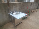土灶旺304不锈钢柴火灶农村家用柴火灶不锈钢加厚柴火灶台可移动柴火灶 加厚款50单灶+折叠板 实拍图