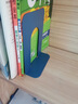 离草 书立架书架桌上书挡板书靠书支架置物架隔书靠书板书隔板T型架子金属铁书立 经典蓝（高17.2cm） 实拍图
