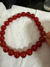 石玥珠宝收藏级8mm红玛瑙手串本命年转运珠水晶玛瑙手链男女士款 实拍图