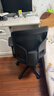 得力（deli）4900S 人体工学靠背办公椅/电脑椅/职员椅 可升降转椅舒棉坐垫 黑 实拍图