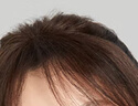 瑞贝卡（Rebecca）假发女真人发丝发际线假发片前额遮白发轻薄隐形头顶刘海补发片 发际线八字刘海 深棕色 25cm 实拍图