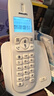 飞利浦（PHILIPS）数字无绳电话机 无线座机 子母机 办公家用 信号覆盖广 屏幕白色背光 DCTG167一拖二黑色 实拍图