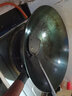 韦大锤炒锅炒菜锅手工铁锅老式家用传统圆尖底无涂层不粘锅具大炒勺 36cm无耳手工铁锅 盖+勺+铲+刷 36cm 实拍图