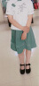 予瑾儿童中式服装女童汉服儿童古装中国风短袖12岁女孩套装旗袍裙 绿色套装带包 +手链 160身高145-155cm 晒单实拍图