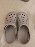 卡骆驰（CROCS）洞洞鞋贝雅男鞋女鞋轻便耐磨一脚蹬拖鞋休闲鞋|10126 卵石色-2V3 41 /42(260mm) 实拍图