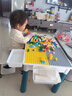 麦格萌（MAIGEMENG）儿童积木桌玩具男孩女孩宝宝大颗粒积木拼装3-6岁六一生日礼物 特大桌+1椅+350大颗粒+4增高收纳 实拍图