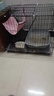 憨憨宠猫笼折叠猫笼子大号猫别墅加粗加密双层猫舍猫窝宠物猫咪用品家用 黑色 700双层 实拍图