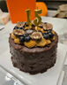 黑天鹅先生【同城配送】巧克力脆皮秋季生日蛋糕动物奶油新鲜现做当日达全国 梦龙脆皮巧克力 4英寸动物奶油（1人） 实拍图