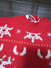 相伊恋人毛衣针织衫女25新款秋冬红色圣诞复古外套圆领保暖宽松小个子上衣 圣诞红色毛衣 均码 【建议80~140斤】 实拍图