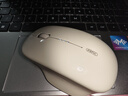 英菲克（INPHIC）M1二代无线蓝牙鼠标可充电办公轻音电量显示便携人体工学三模适用苹果惠普华为笔记本电脑ipad通用 【100%右手选这个+侧翼指托+光面】拿铁杏 实拍图