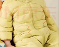迷你巴拉巴拉【迷你小蛋仔】婴儿羽绒服三防连体羽绒服男女童宝宝连体衣 蜜糖黄31214 【白鸭绒-1000+清洁度】 90 CM 1-2岁 实拍图