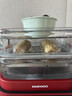 大宇（DAEWOO）【万食电蒸锅】加厚高绷玻璃 多功能炖蒸煮一体蒸汽锅分体可拆洗不锈钢S31-SE-FGH 实拍图