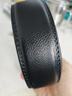 花花公子皮带男真皮不带头 皮带条男士牛皮自动扣带身 无扣头腰带 宽度3.5厘米  荔枝纹 黑色 实拍图